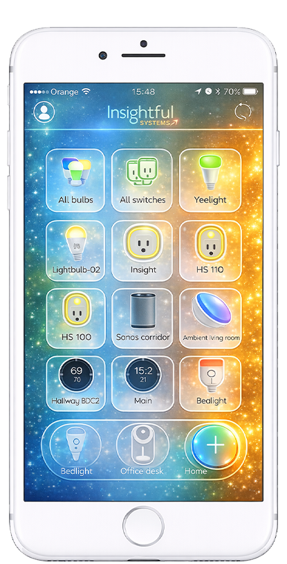 Smart control app on phone